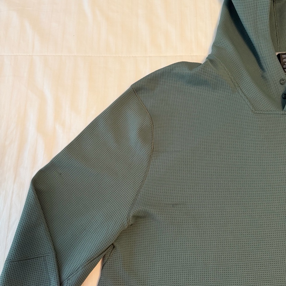 Lululemon Men’s Shift Stitch Hoodie Size XXL Dark Forest Green - Picture 5 of 12